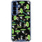 Adult Swim Rick and Morty Portal Pattern Galaxy S25 Clear Case